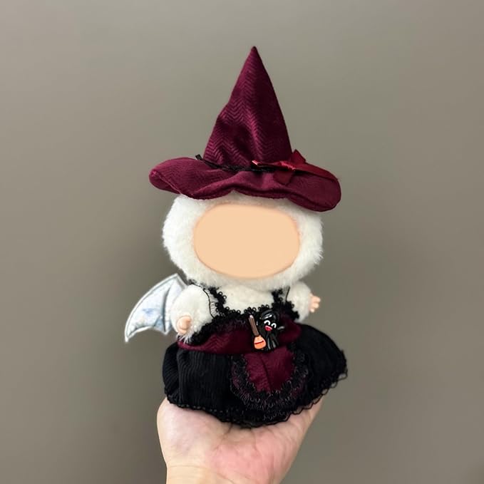 2PC Clothes for 17cm Dolls(NO Doll) Fashion Doll Clothes Halloween Outfit Set Cute Theme Designer Toys Dress Accessories for Collector Fans Display