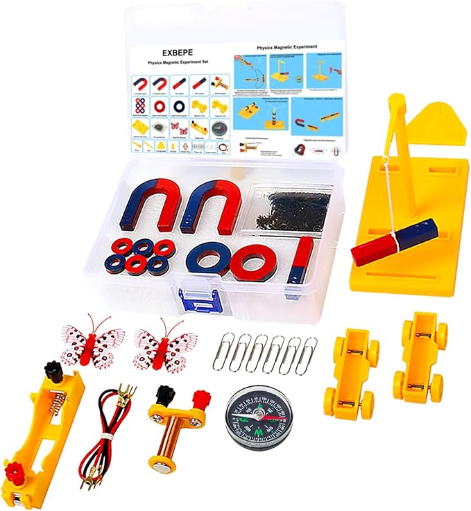 Magnet Kit Physics Science Electromagnet Experiment Set for Education Science Experiment Tools Teacher Classroom Supply