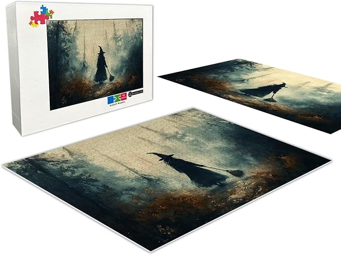 Adult Puzzle 200 Pieces Witch of The Forest, Adult Vintage Puzzle | Challenge Fun Activities | Ideal for Relaxation and Entertainment