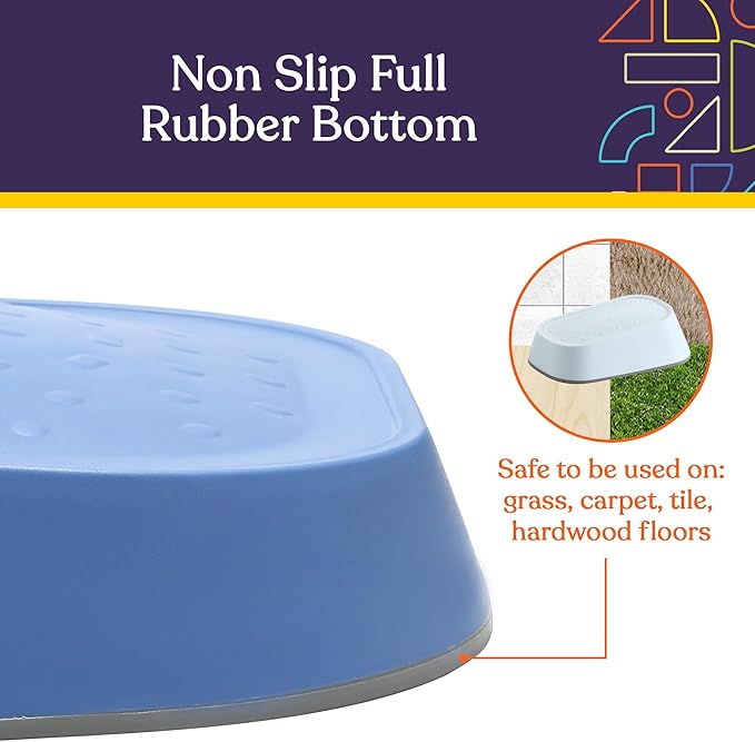 Special Supplies Set of 5 Stepping Stones for Kids Indoor and Outdoor Balance Blocks Promote Coordination, Balance Strength Child Safe Rubber, Non-Slip Edging (Ocean)