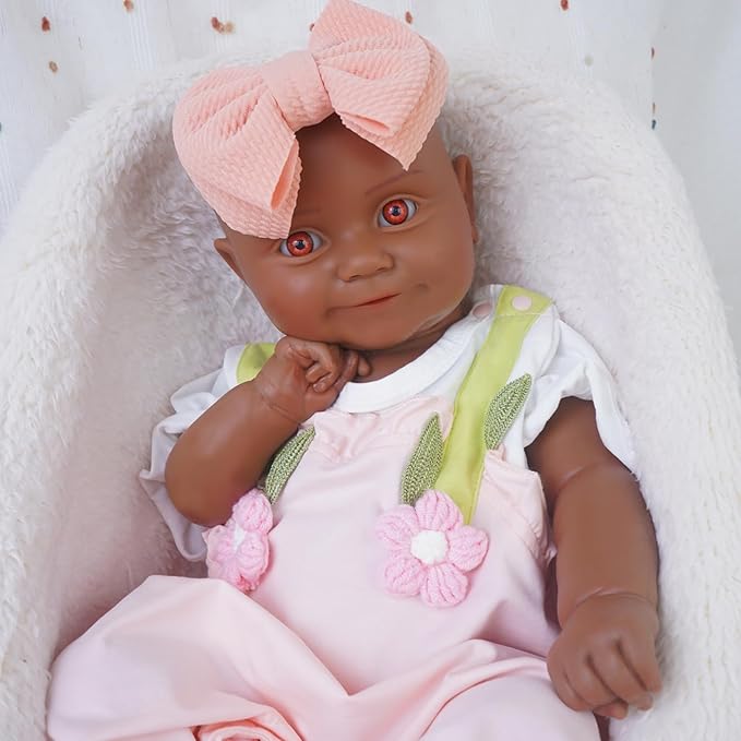 Special Edition, Girl 20 in, Full Silicone Baby Doll, Realistic Baby Dolls, Realistic Veins & Pose, Not Vinyl, Reborn Baby Dolls Silicone Full Body, Gift Set