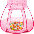 Baby Ball Pit for Toddler: with Star Lights - Pop Up Princess Play Tent for Kids - Indoor Outdoor Baby Girl Toys Birthday Gifts - NO Balls (Dreamy Pink Tent)