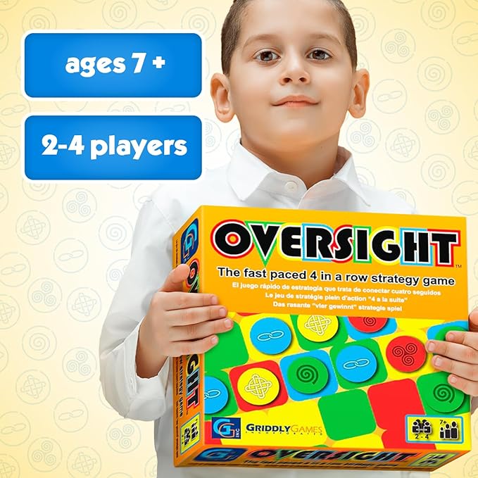 Griddly Kids Oversight – Educational & Fun Strategy Board Game for Family Game Night, Fast-paced Board Games for Adults & Children Alike, Ideal STEM Toys & Kids Games Gift for Children Ages 7+