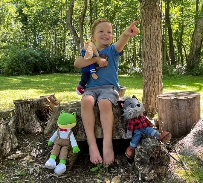 Plushible Soft Baby Doll, 18 Inch Frog - Plush Rag Doll with 2 Clothing Sets, My First Plush Toy for Girls, Boys & Infants, Soft Baby Stuffed Toy, Adorable Companion for 1 Year Old & Up
