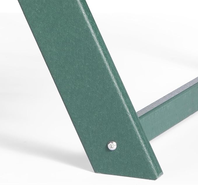 Costaelm Kids Picnic Table, HDPE All Weather Outdoor Toddler Picnic Table and Chair Set Kids Bench for Patio, Backyard, Garden, Lawn, Dark Green