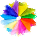 NEBURORA Juggling Scarves Square Colorful Play Scarve for Dance Magic Tricks Performance Props Scarf Accessories 12 Colors