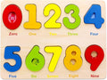Aile Wooden Preschool Learning Number Puzzles Toys for Kids Age 2-4， Educational Toys