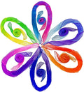 Dance Scarves for Kids: Juggling Scarves, 12 Pcs, 24" x 24", Toddler, Unisex, Multicolored, Rainbow Theme