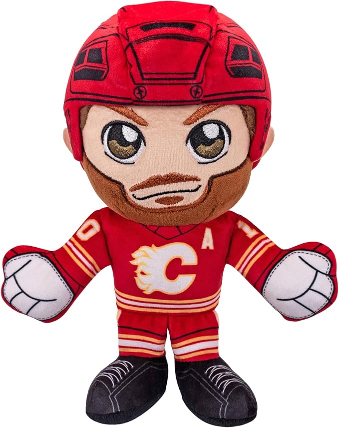 Bleacher Creatures Calgary Flames Jonathan Huberdeau 8" NHL Kuricha Sitting Plush - Soft Chibi Inspired NHL Superstar