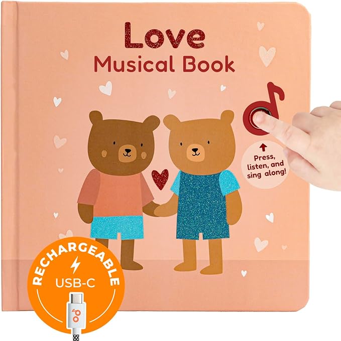 Cali's Books Love Nursery Rhymes Musical Book USB-C Rechargeable