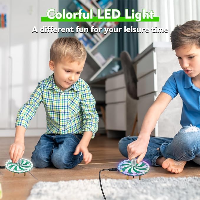 Soldering Learning Kit, ICSTATION WS2812B RGB LED Light Soldering Practice Kit With Knob Control 7 Adjustable Light Modes Soldering Project for Back to School Students STEM Education