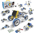 STEM Toys for 5 6 7 8+ Year Old Boy, 10 in 1 Electric Building Toys for Kids Ages 4-8 5-7 6-8, Educational Racing Construction Science Kit for Boys 4-6 8-10, Creative Activities Holiday Birthday Gift