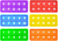 1-20 Ten Frame Pop Board, 6PACK Fidgets for Classroom, Quiet Sensory Toys Bubble Poppers, Pop for Counting Math, Focus Tools for Kids, Montessori Educational Toy Gift for Kindergarten