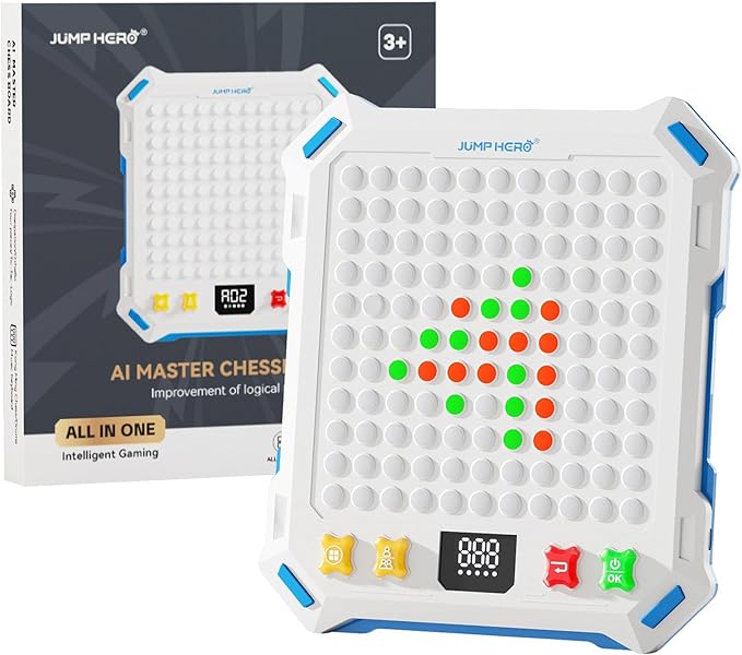 Kids Smart Chess Board Games ,Built-in 14 Strategy Handheld Puzzle Game,Portable Travel Games for Kids Ages 6-12 and up, Toys Gift Idea for Kids and Adults, Birthday Gifts for Boys Girls