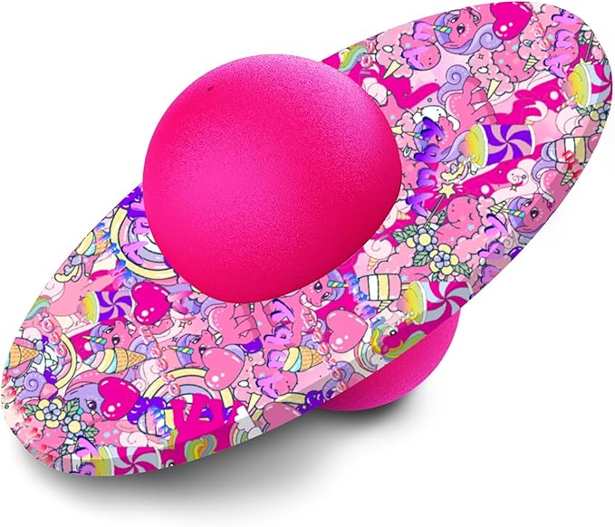 Pogo Ball for Kids & Adults Up to 200lb, Balance Coordination Trick Bounce Board Pop Ball Cool Fun Challenge Indoor Outdoor Toys Pogo Jumper Birthday Gifts for Boys Girls Halloween