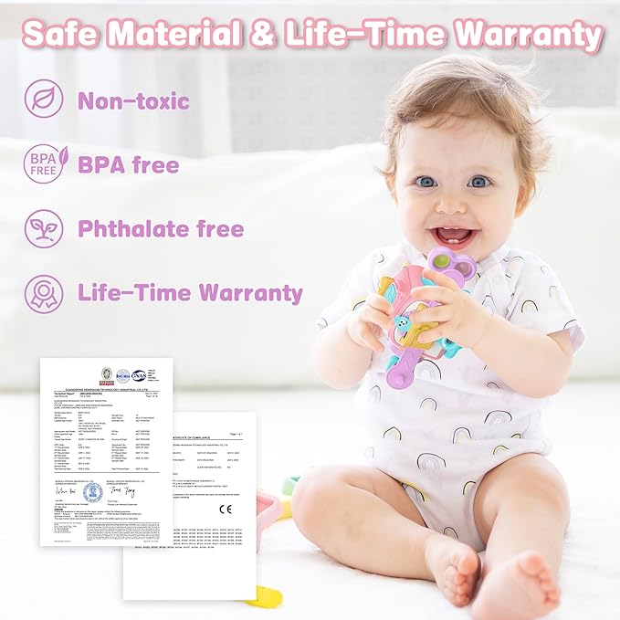 Montessori Toys For 1 Year Old Girl Gifts，Travel Activities Busy Board Cube Montessori Toys For 1 Year Old ，Sensory Toy For One Year Old Girl Birthday Gifts，Learning Fine Motor Skills Baby Toy