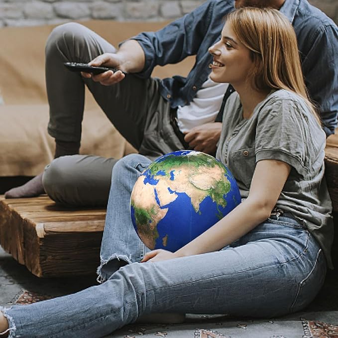 Ultra-ealistic 3D Planet,Moon,Earth,The Sun,Pillow Plush Toys,for Kids Teens Adults, for Teachers and Parents, Educational Toy Learning, 10.6 in (The Earth)