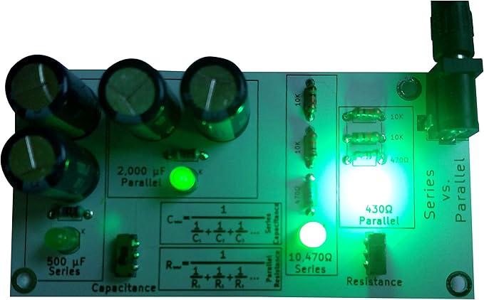 Full Set of 4 Electronics Learning Boards | Practice Soldering & Learn Electronics | Multiplexer, Resistance, Capacitance, and Series vs. Parallel