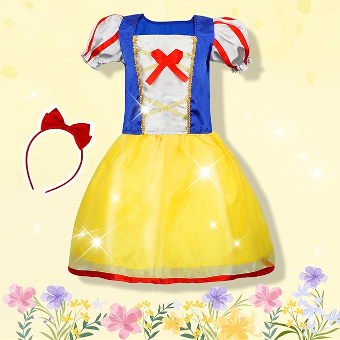 Princess Dress Up for Girls 4-6, Dress Up Clothes for Little Girls 3t-4t