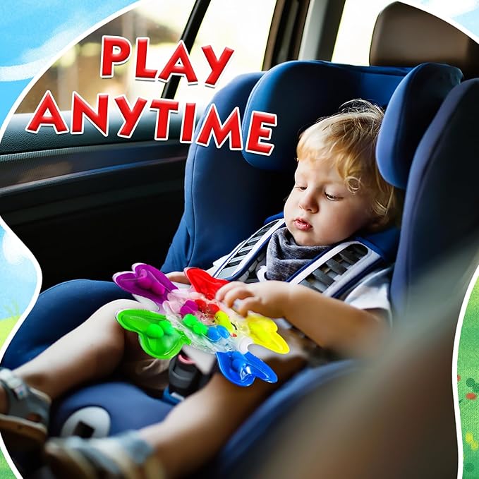 Color Sorting Sensory Toys, Fine Motor Skills Games for Toddlers,Preschool Learning Outdoor Travel Toys Gifts for Kids Aged 3-4 5-7