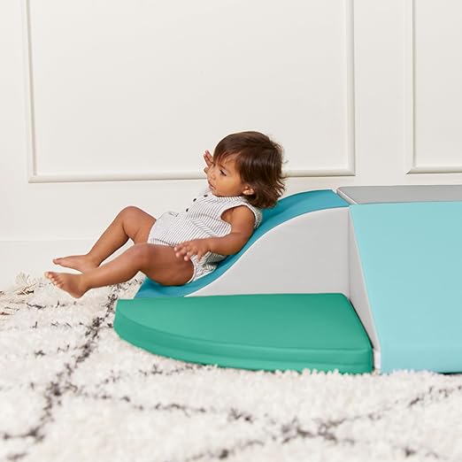 ECR4Kids SoftZone Little Me Wall Climb and Slide, Beginner Playset, Contemporary
