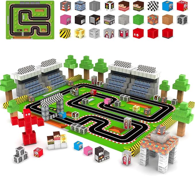 Magnetic Blocks, 180PCS Magnetic Building Cubes Kids Toys, Upgraded STEM Sensory Toys for Kids Ages 3+, Christmas Birthday Gifts for Boys & Girls