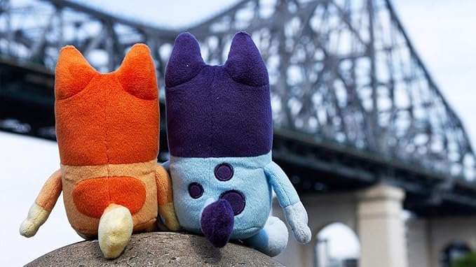 Bluey Bingo Plush Toys Bundle – Exclusive 2-Pack Soft Toys, Deluxe Fabric, Embroidered Detail, Plush Characters for Show Time or Story Time