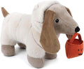 MON AMI Mummy Puppy Plush Toy – 10” Halloween Stuffed Animal Plushie with Bandage Fur & Trick-or-Treat Bag | Cute Mummy Dog for Kids, Toddlers & Festive Decor | Perfect Cuddle Buddy