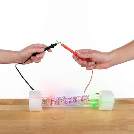 Steve Spangler Science Energy Stick Conductor - Experiments for Kids - Learn About Electricity, Insulators & Conductors - Great Stocking Stuffer
