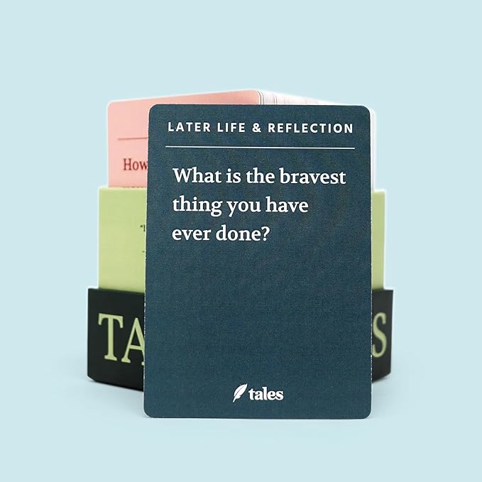 TALES Life Story Interview Kit – Classic Edition (Original Packaging) – Conversation Cards for Families, Parents, Adults – Game Night, Road Trips, Dinner Table, Getting to Know You