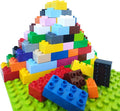 Building Blocks Set for Kids with Baseplate Big Building Bricks 101Pcs Classic Bulk Sensory Toy for Kids Toddlers Boys Girls 15 Random Colors Birthday Gift Compatible with Lego All Major Brand