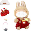 Clothes for LABUBU 17cm Doll (NO Doll),Outfit for LABUBU,Dress and Hairpin Set for LABUBU Dress Up,Accessories for LABUBU