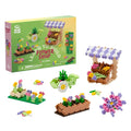 PLUS PLUS Learn to Build Set, Interlocking Mini Building Blocks, 3D Puzzle Construction Stem Toy for Kids - Flower Shop Mix, 400 Pieces