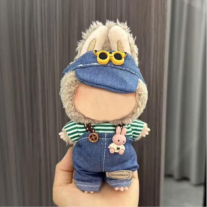 Clothes for 17cm Doll (No Doll)- 3 Sets Premium Handmade Clothes for LBB Dolls, Adjustable Kawaii Outfits for 17cm Collectibles | Stylish Fashion for Play Display Holidays