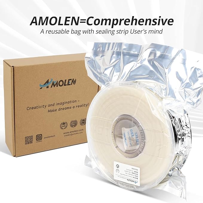 AMOLEN Rainbow PLA 3D Printer Filament, Glow in The Dark Multicolor, Blue/Green/Purple Rainbow, 10-Minute Color Shift, High Precision +/- 0.02mm, 1kg Spool for Smooth Printing