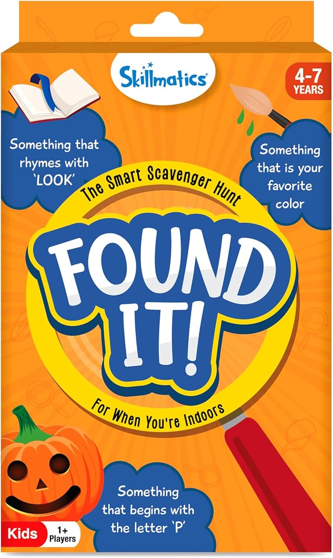 Skillmatics Scavenger Hunt Card Game - Found It, Educational Learning Toys, Perfect for Home, School, Travel, Playdates & Party Games, Gifts for Kids and Families, for Ages 4, 5, 6, 7