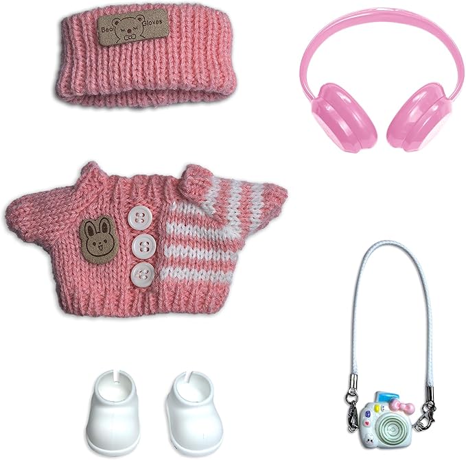 17cm Doll Clothes Set Fashion Doll Clohtes with Accessories of Doll Clothing Suitable for Various Outfits of Dolls (Style N)