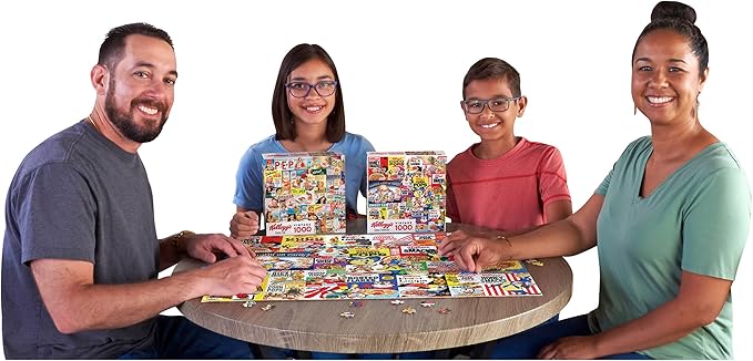 RoseArt - Kellogg's - Cereal Favorites - 1000 Piece Jigsaw Puzzles for Adults