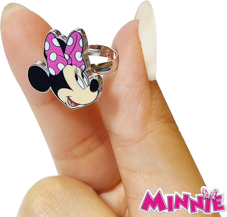 LUV HER Kids Jewelry: 4-Piece Adjustable Rings for Girls, Ring Sets with metal charm Fashion Girls Jewelry Ages 4+