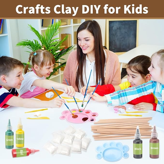 Col-Pary Magic Wand Making Kit, DIY Craft Painting Set,DIY Wand Making for Halloween Supplies,Kids Gift,Wizard Cosplay Birthday Party Decor,School Rewards,Student Activities-51pcs in All