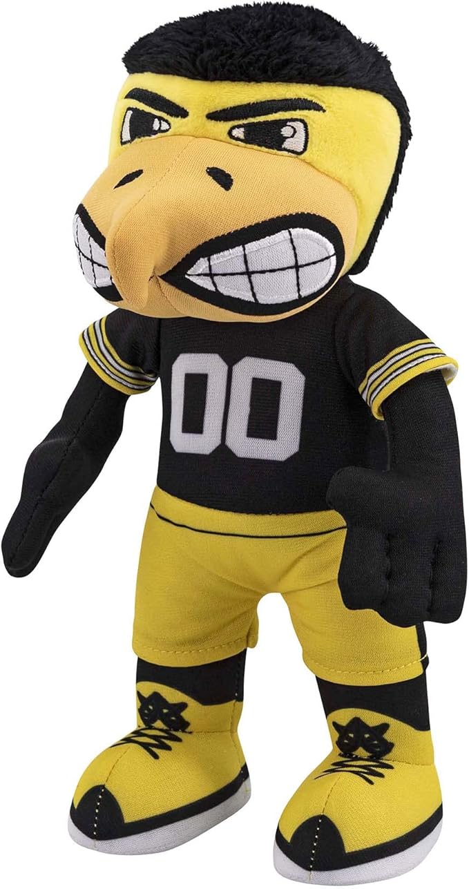 Bleacher Creatures Iowa Hawkeyes Herky The Hawk 10" Mascot Plush Figure - A Mascot for Play or Display