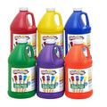 Colorations Paraben-Free Simply Washable Tempera Paint, Rainbow Colors- Set of 6, 1/2 Gallons. Non-Toxic and Made in The USA