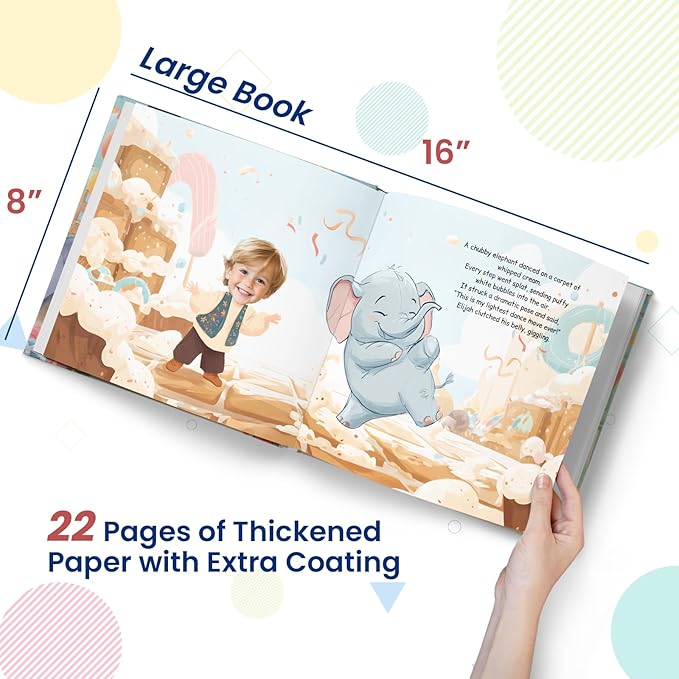 ELFINK Personalized Children Story Books - Birthday Adventure - Customized Name & Photo - Baby Gifts - Children Bedtime Story (Soft Cover)