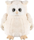 dilly dudu 10inches Snowy owl Stuffed Animal Plush,Plush Toy,Gifts for Kids(White)