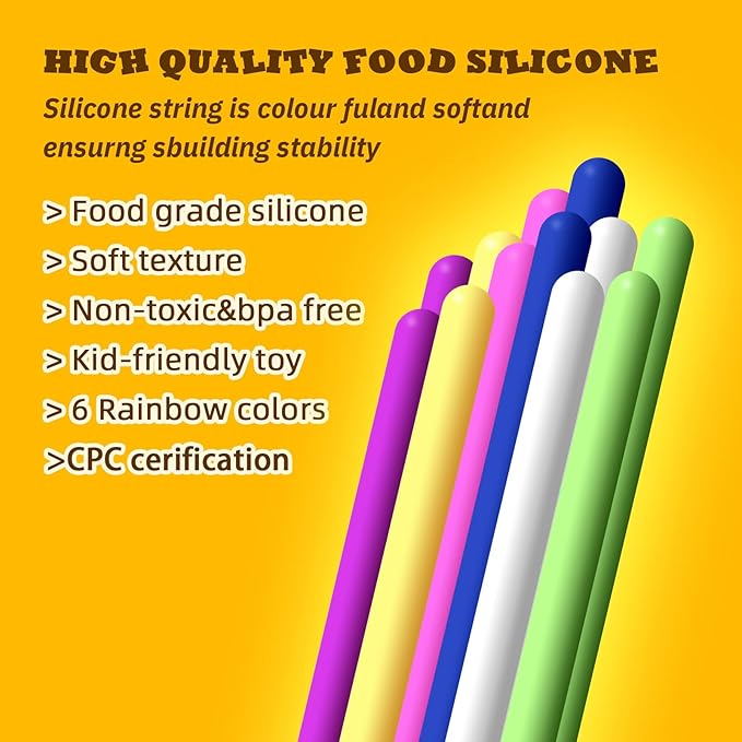 Sensory Activity Board for Kids 3 & Adults, Silicone Fidget Toy for ADHD & Autism, Travel Bag & 12 Strings: an Effective Stress Anxiety Calming Solution