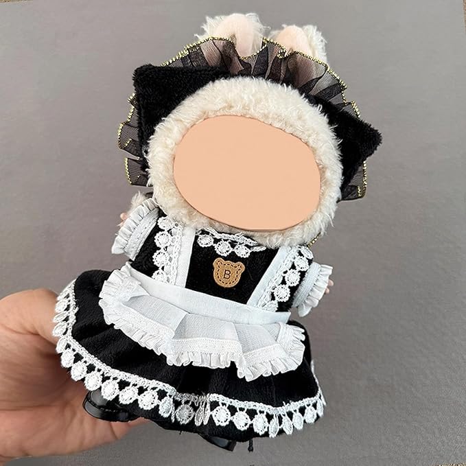 4 Pack—17cm Doll Clothes,Premium Doll Outfit with Accessories,Doll Princess Skirt,Cute Clothes Outfit for 17cm Dolls,End Dolls Fashion Clothing Set(No Dolls and Shoes) (Set Z)