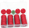 35MM with Holes, 120 Pieces per Box of Plastic Poker Chips - Perfect for Bar Activities, Teaching Games, and Customizable Accessories with Text.