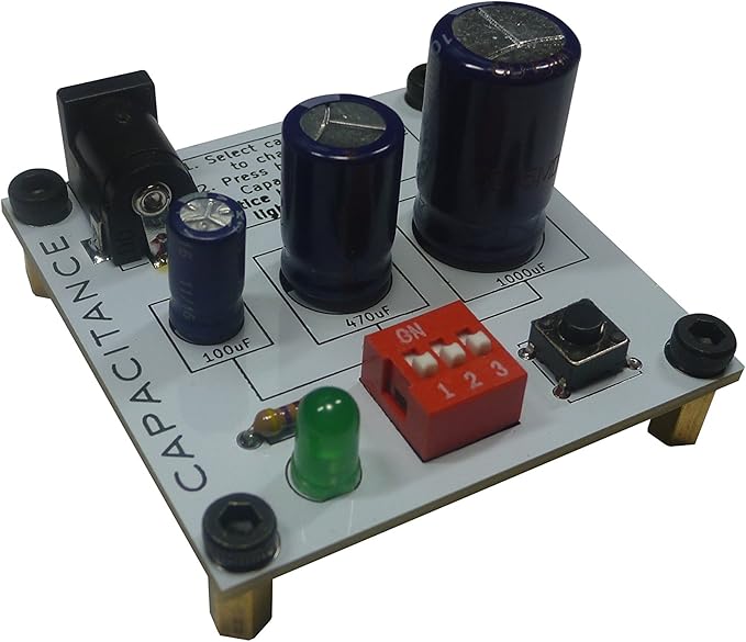 Learn to Solder | Electronics Learning Board: Capacitance | Practice Soldering & Learn Electronics