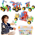 ZOZOPLAY 160 Pcs Connector Blocks Set, STEM Plastic Connector Toys for Kids 3+, Educational Colorful Building Blocks, Engineering Creative Game, Best Preschool Learning Gift for Boys & Girls