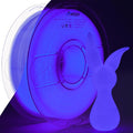 AMOLEN 3D PLA Printer Filament, 1.75mm Glow in The Dark Blue Purple PLA Filament for 3D Printing, Best with UV Lamps, 1kg Spool (2.2lbs), Dimensional Accuracy +/- 0.02 mm, Fit Most FDM 3D Printers